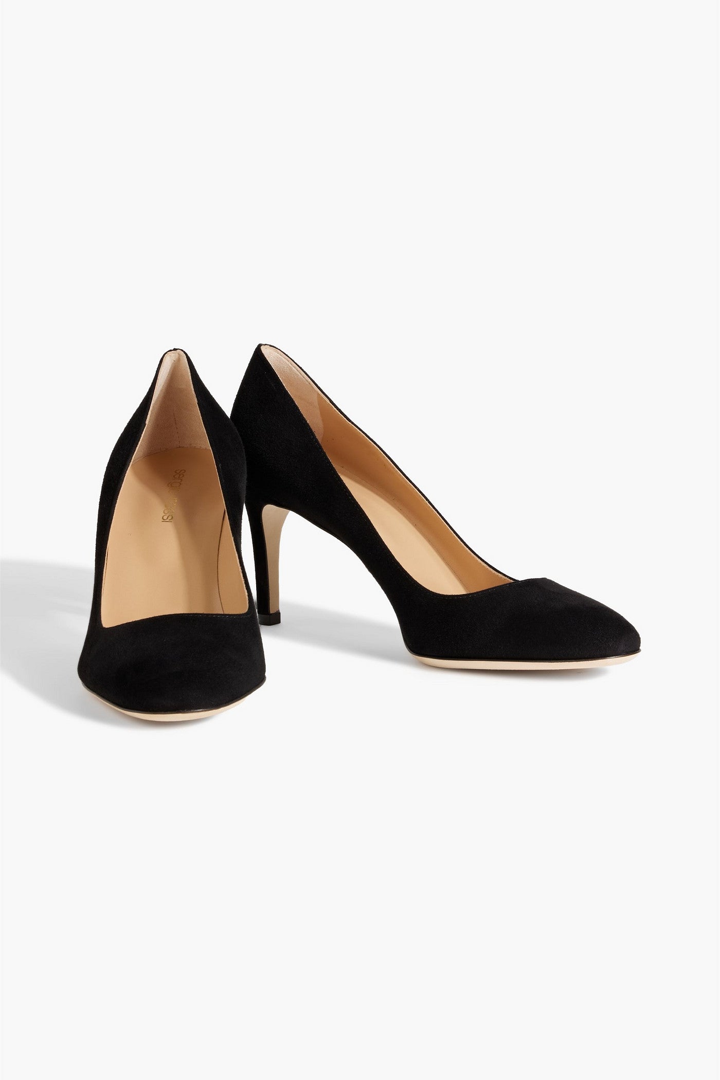 Sergio Rossi Madame 75 Leather Pumps Black Women's