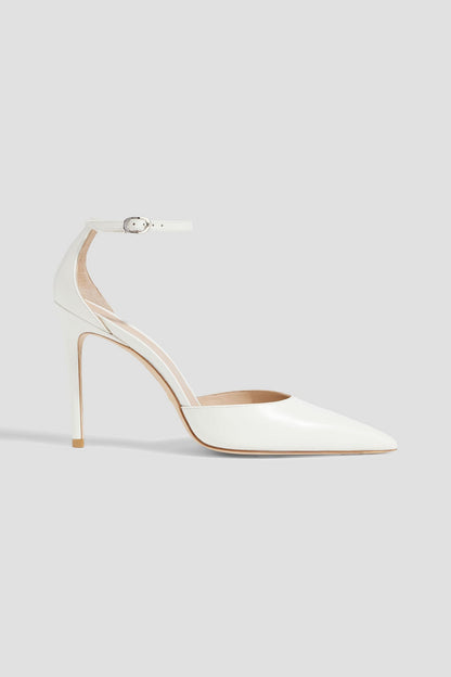 Stuart Weitzman Stuart 100 Leather Pumps White Women's