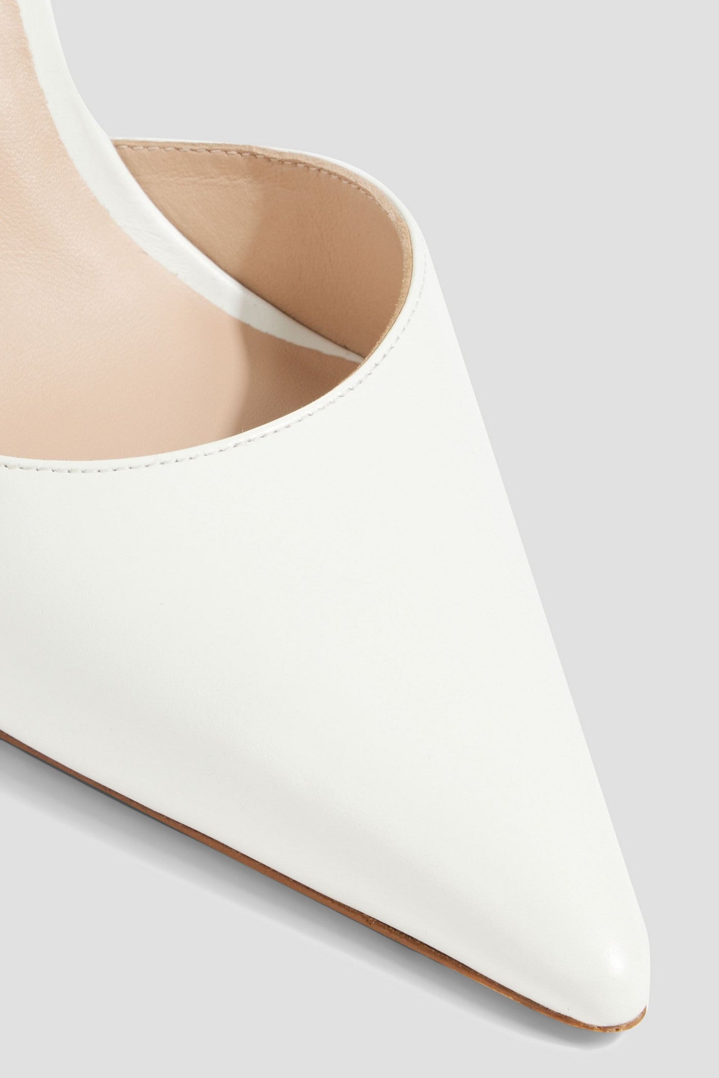 Stuart Weitzman Stuart 100 Leather Pumps White Women's