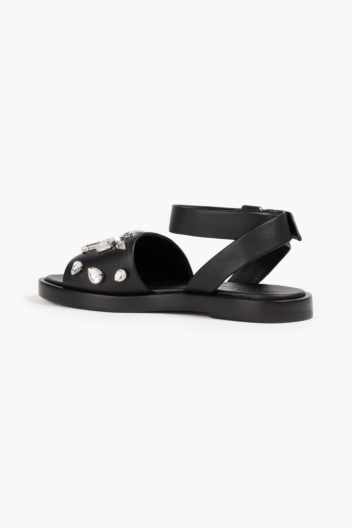 3.1 Phillip Lim Nadine Crystal-Embellished Leather Sandals Black Women's