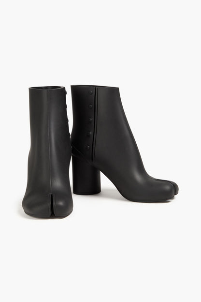 Maison Margiela Pvc Split-Toe Ankle Boots Black Women's