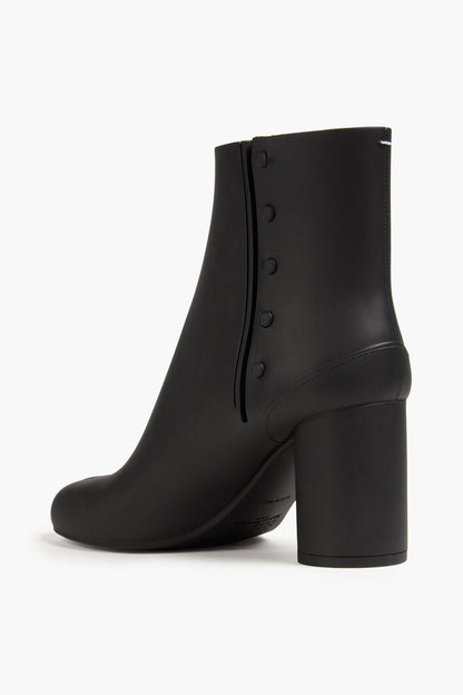 Maison Margiela Pvc Split-Toe Ankle Boots Black Women's