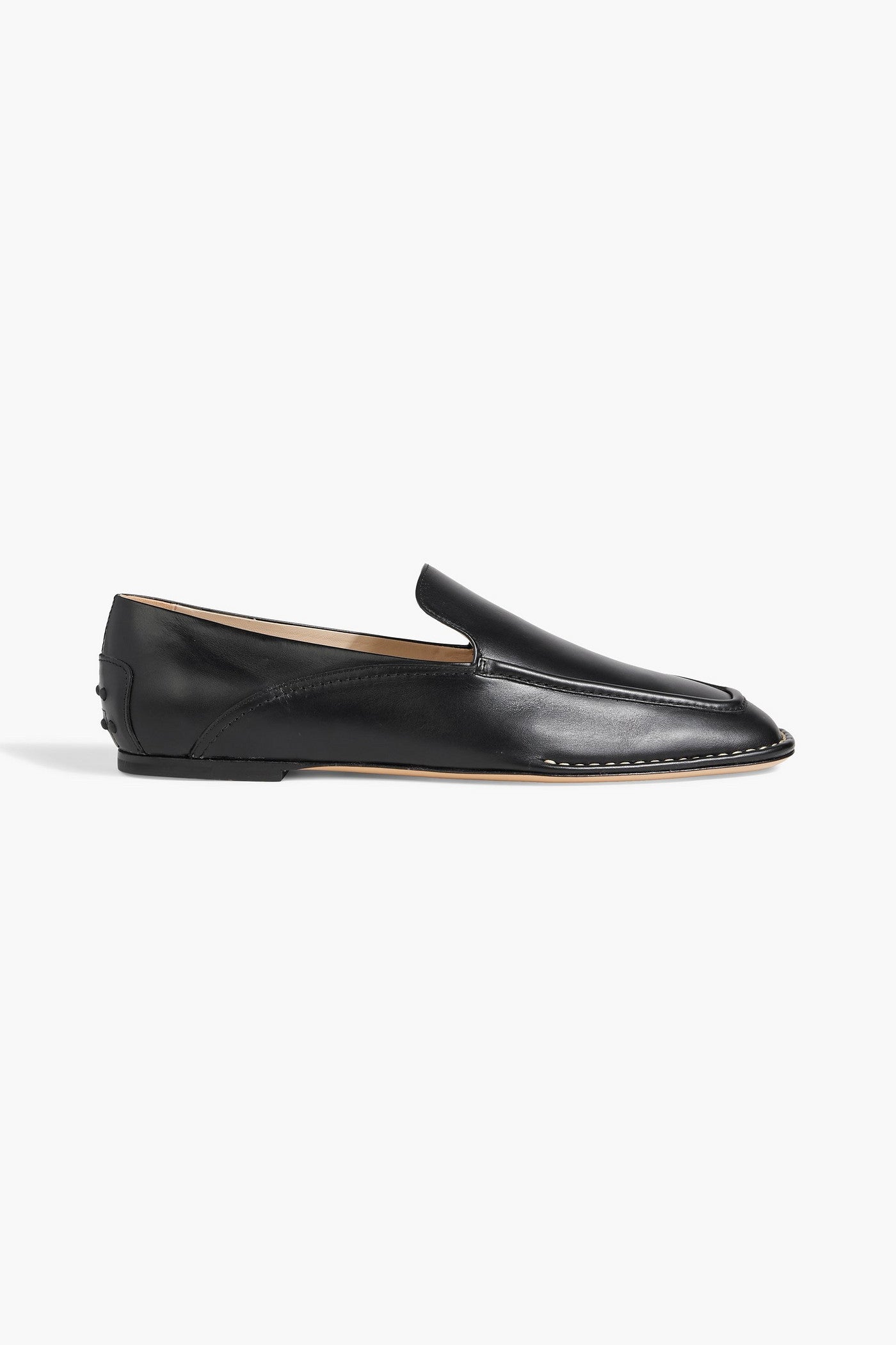 Tod's Leather Loafers Black Women's