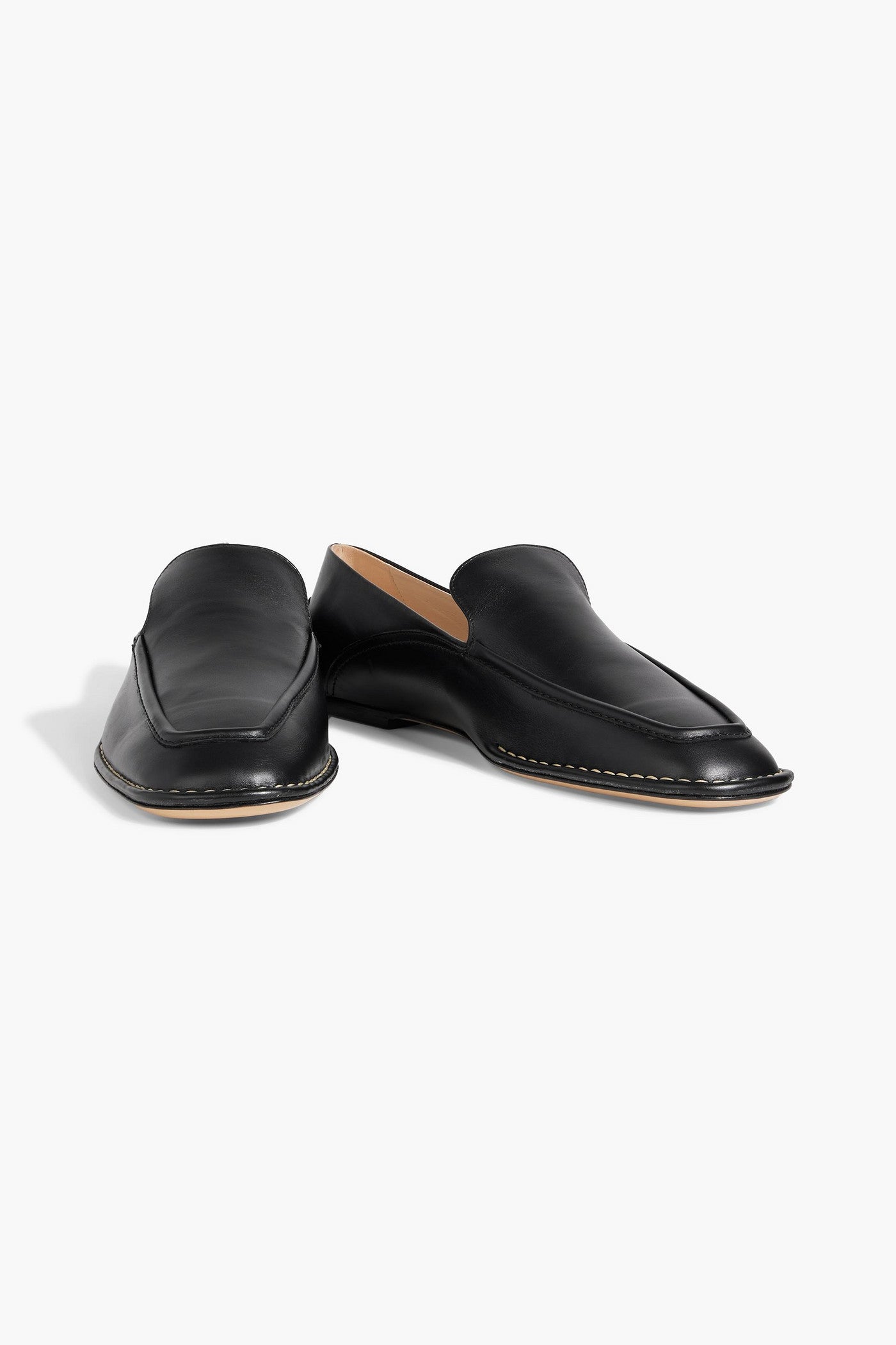 Tod's Leather Loafers Black Women's