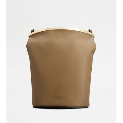 Tods Magenta Bag Bucket Bag In Leather Small Brown