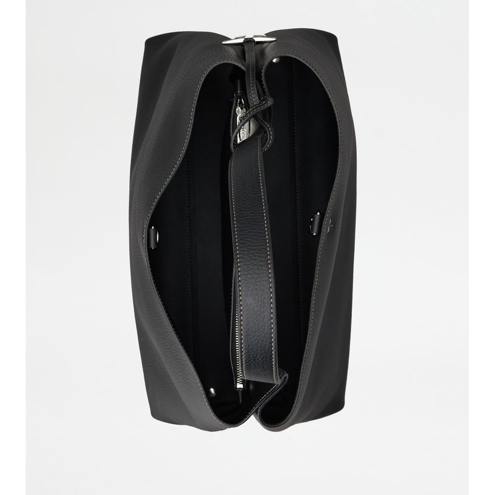 Tods Bag In Leather Medium Black