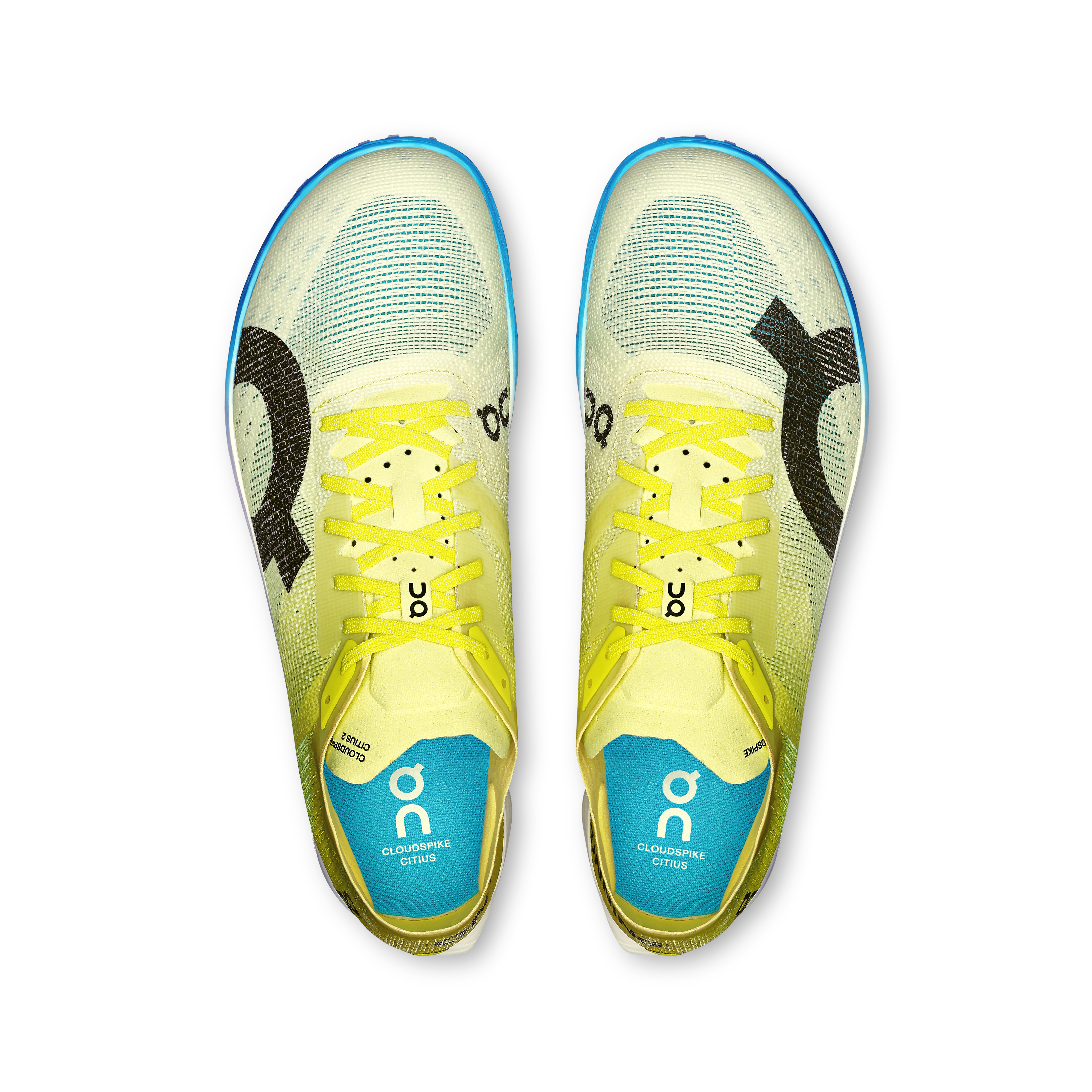 on running cloudspike citius 2 limelight white (women's)