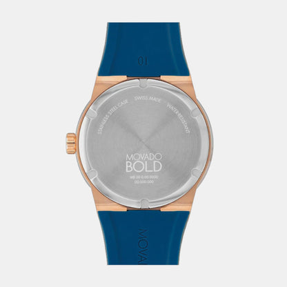 Movado Bold Fusion Men Quartz Blue Dial Analog Ceramic Watch 3601140