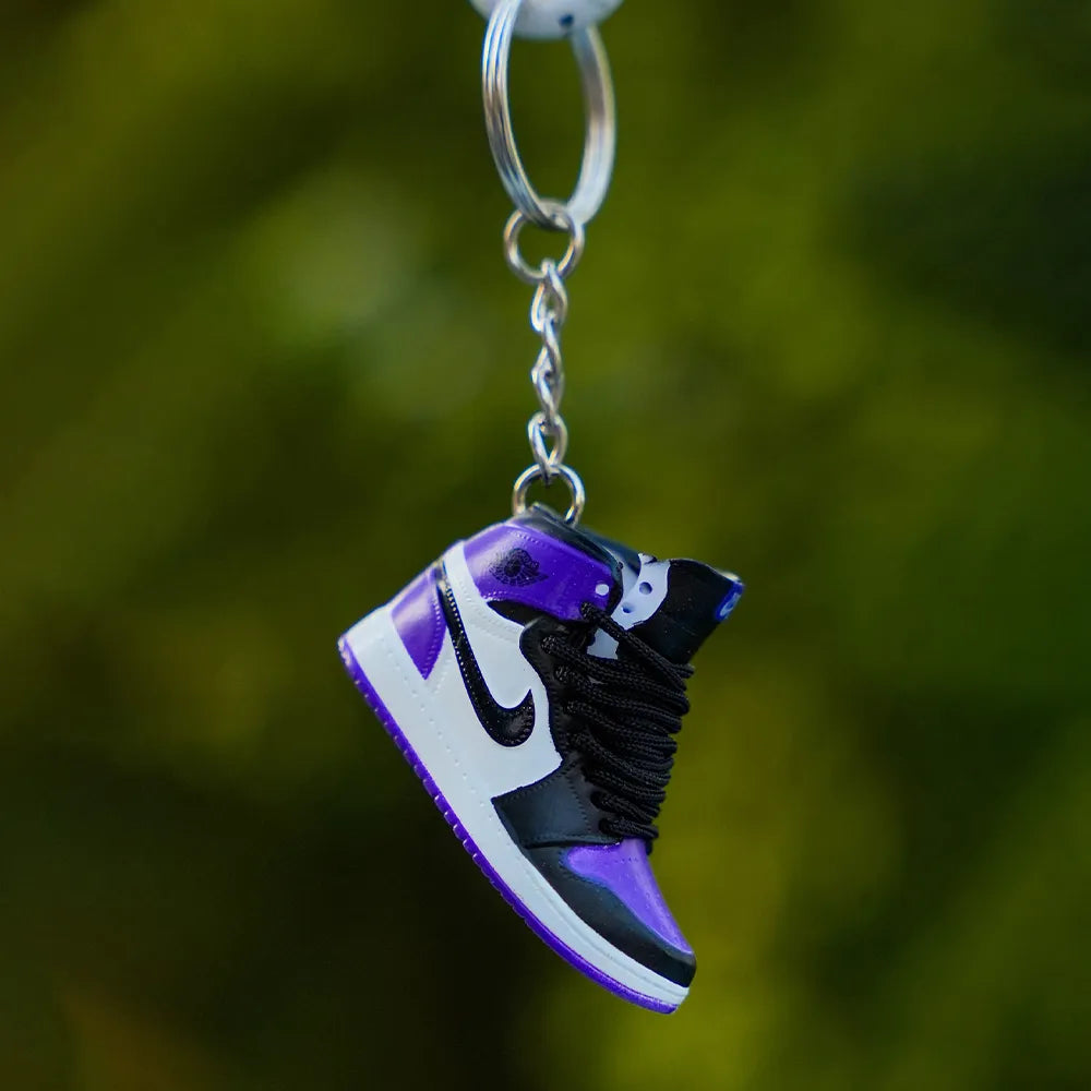 3D sneaker keychain AJ1 High Court Purple 1.0