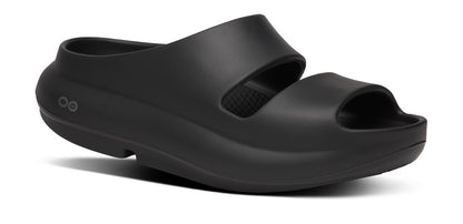 Oofos Women's Two-Strap Sandal Black