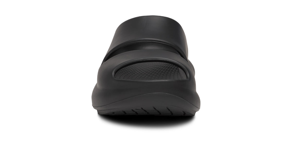 Oofos Women's Two-Strap Sandal Black