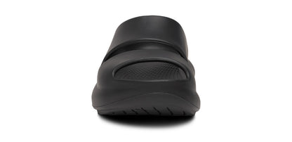 Oofos Women's Two-Strap Sandal Black