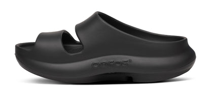 Oofos Women's Two-Strap Sandal Black
