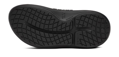 Oofos Women's Two-Strap Sandal Black