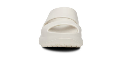 Oofos Women's Two-Strap Sandal Chalk