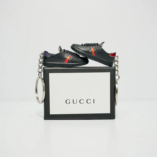 3D Sneaker Keychain With Box - Gucci Black