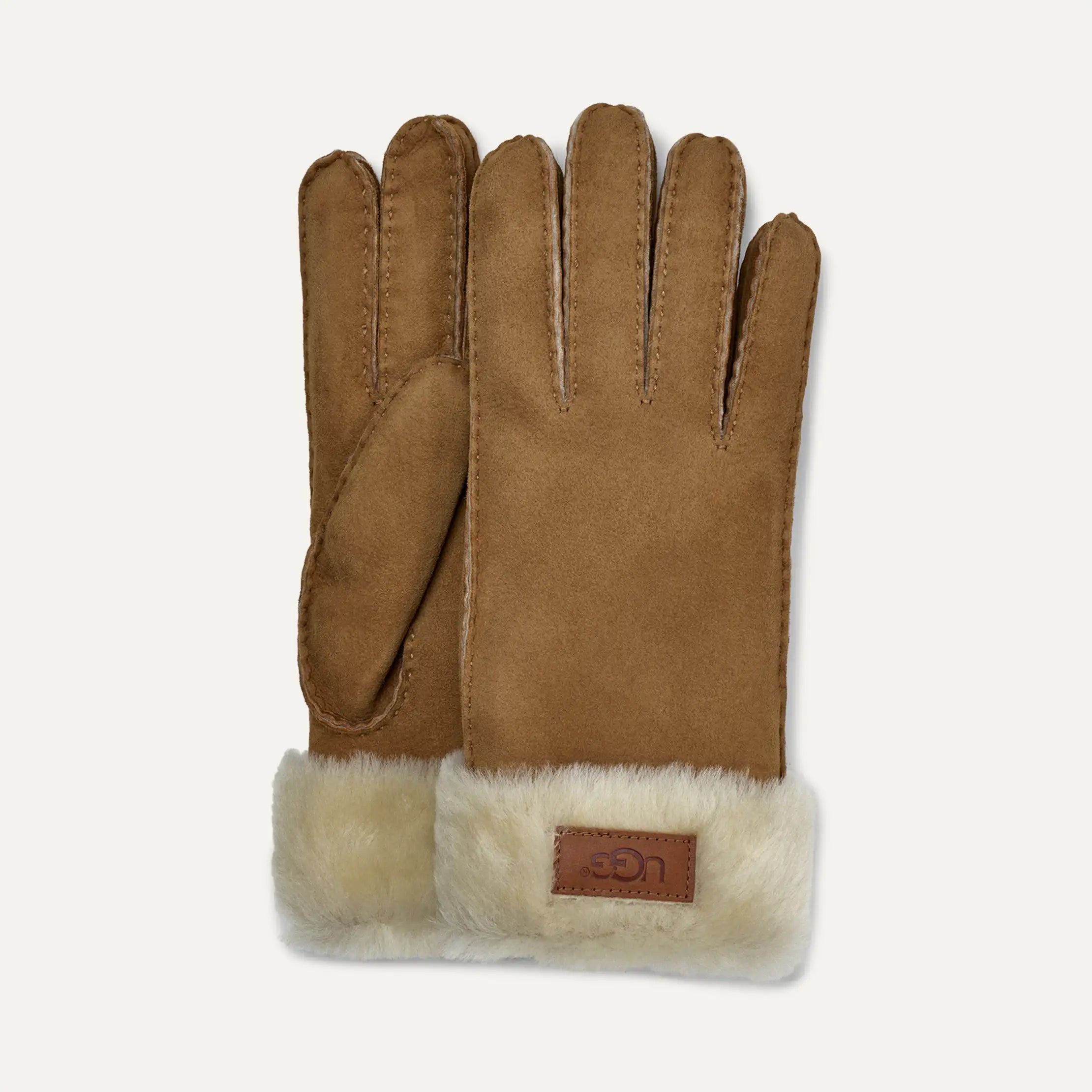 Ugg Turn Cuff Glove Chestnut
