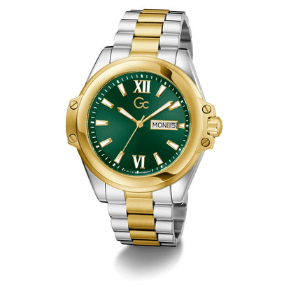 Gc Bolt Green Round Quartz Men Watch Z60002G9