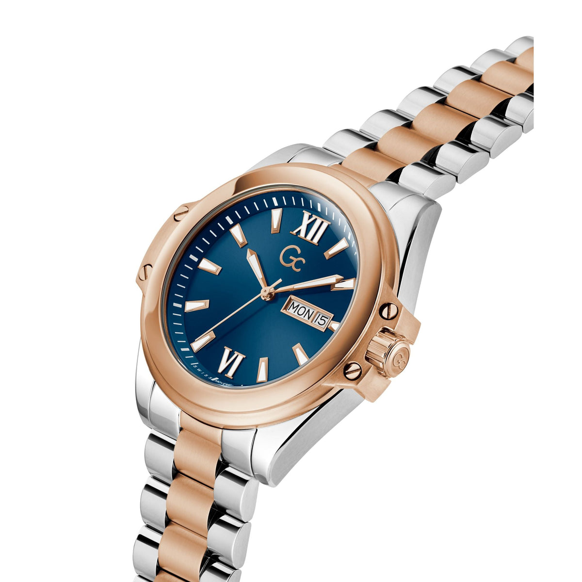 Gc Bolt Blue Round Quartz Men Watch Z60001G7