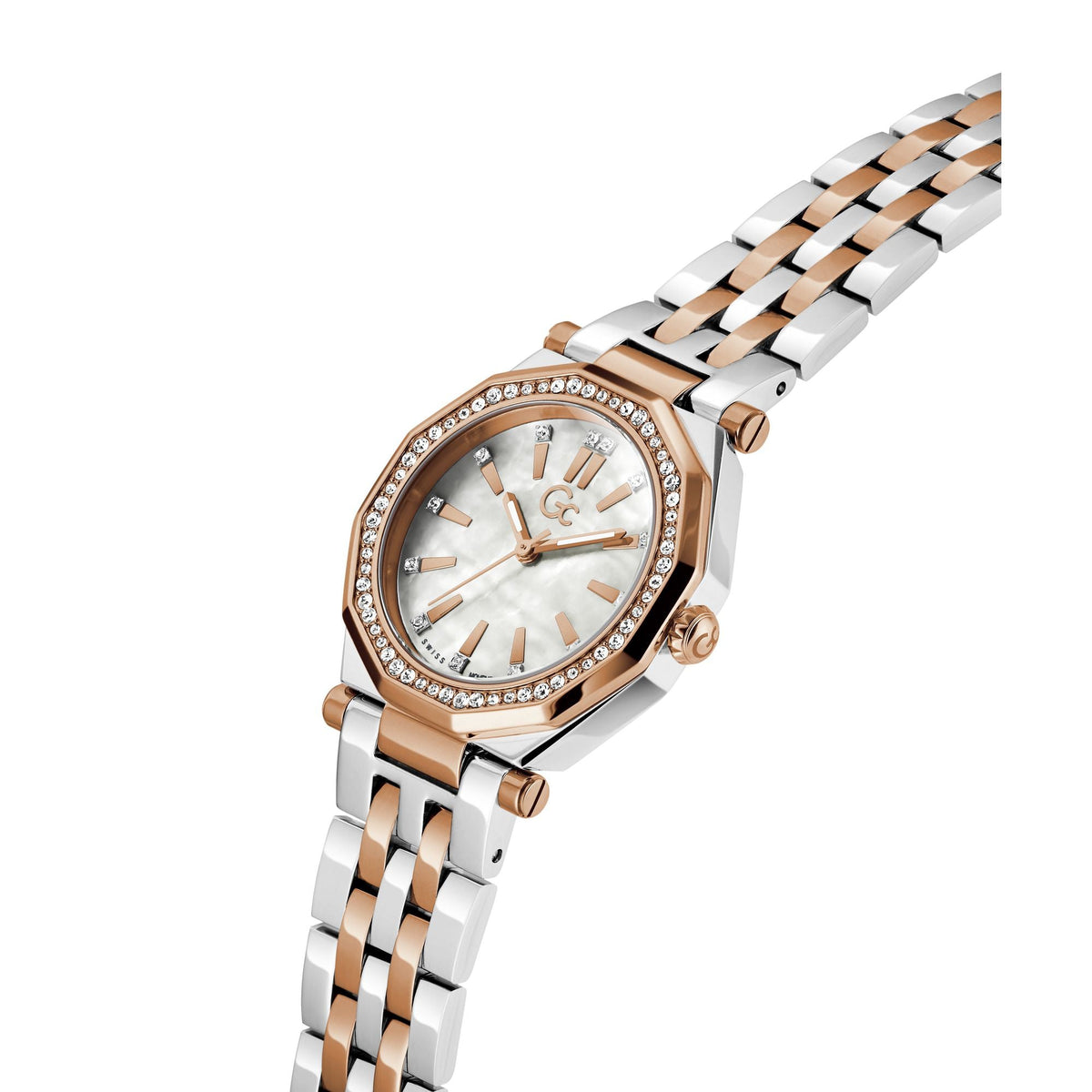 Gc Gleam White Round Quartz Women Watch Z55001L7