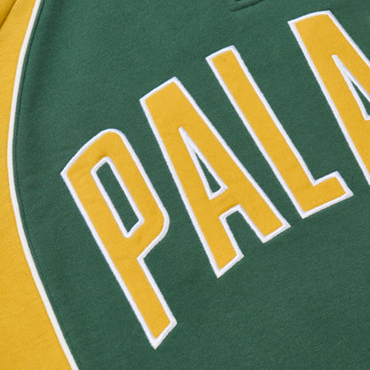 Palace Skateboards Courtside 1 / 4 ZIP Racey Green / Sunny Yellow