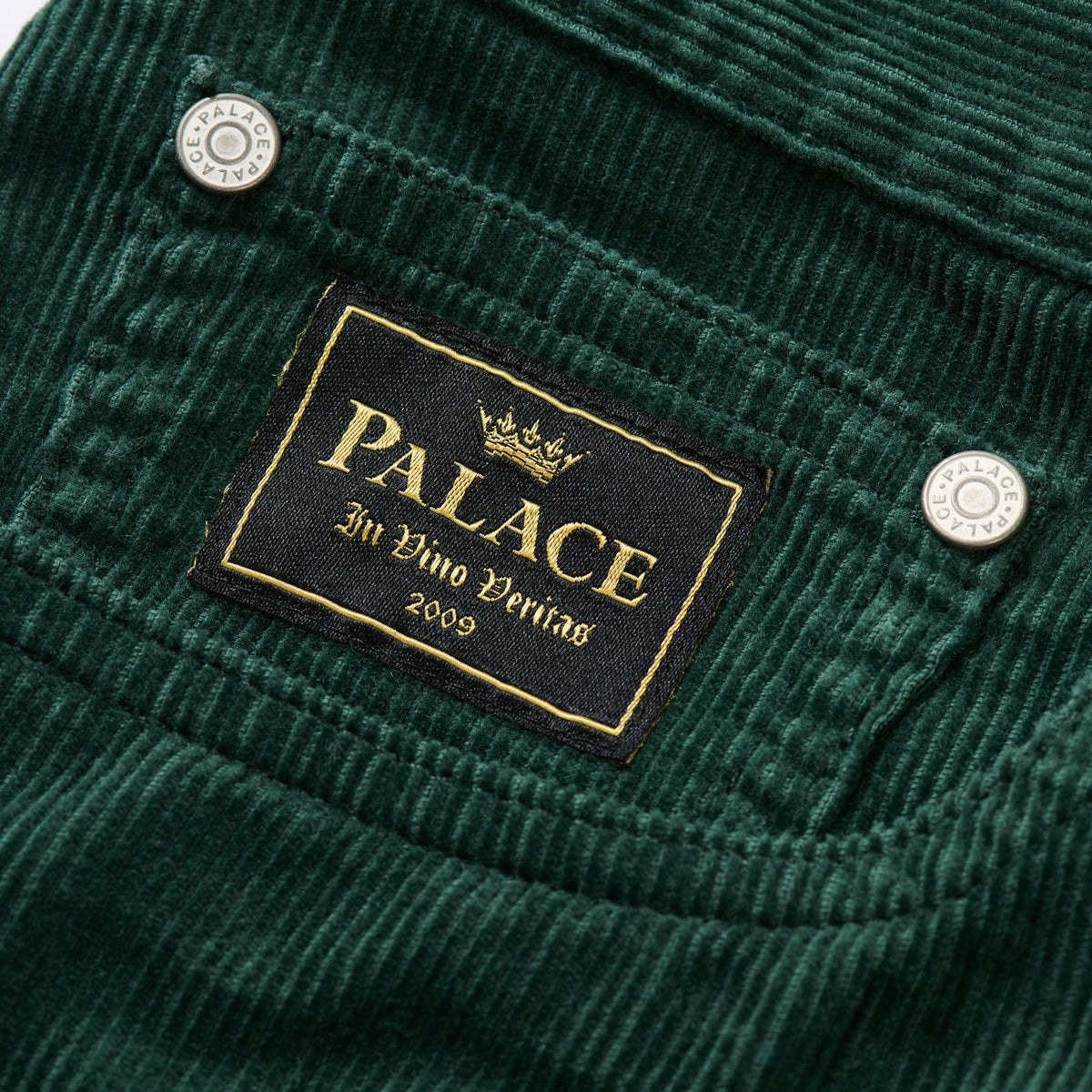 Palace Skateboards Baggy CORD P90 JEAN Green