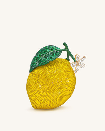 Jw Pei Lemon Inspired Rhinestone Clutch Yellow
