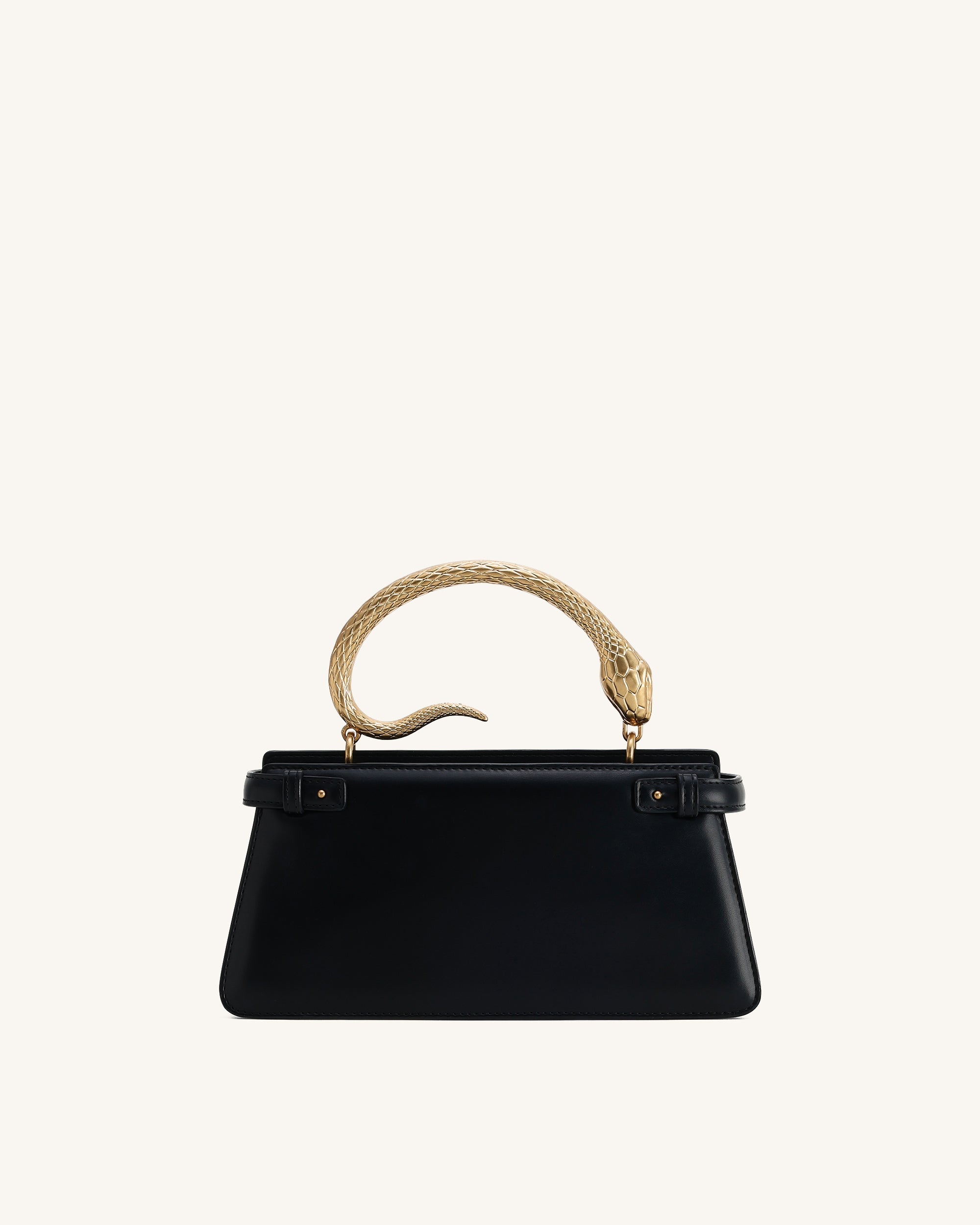 Jw Pei Elena Snake Handle Top Handle Bag Black