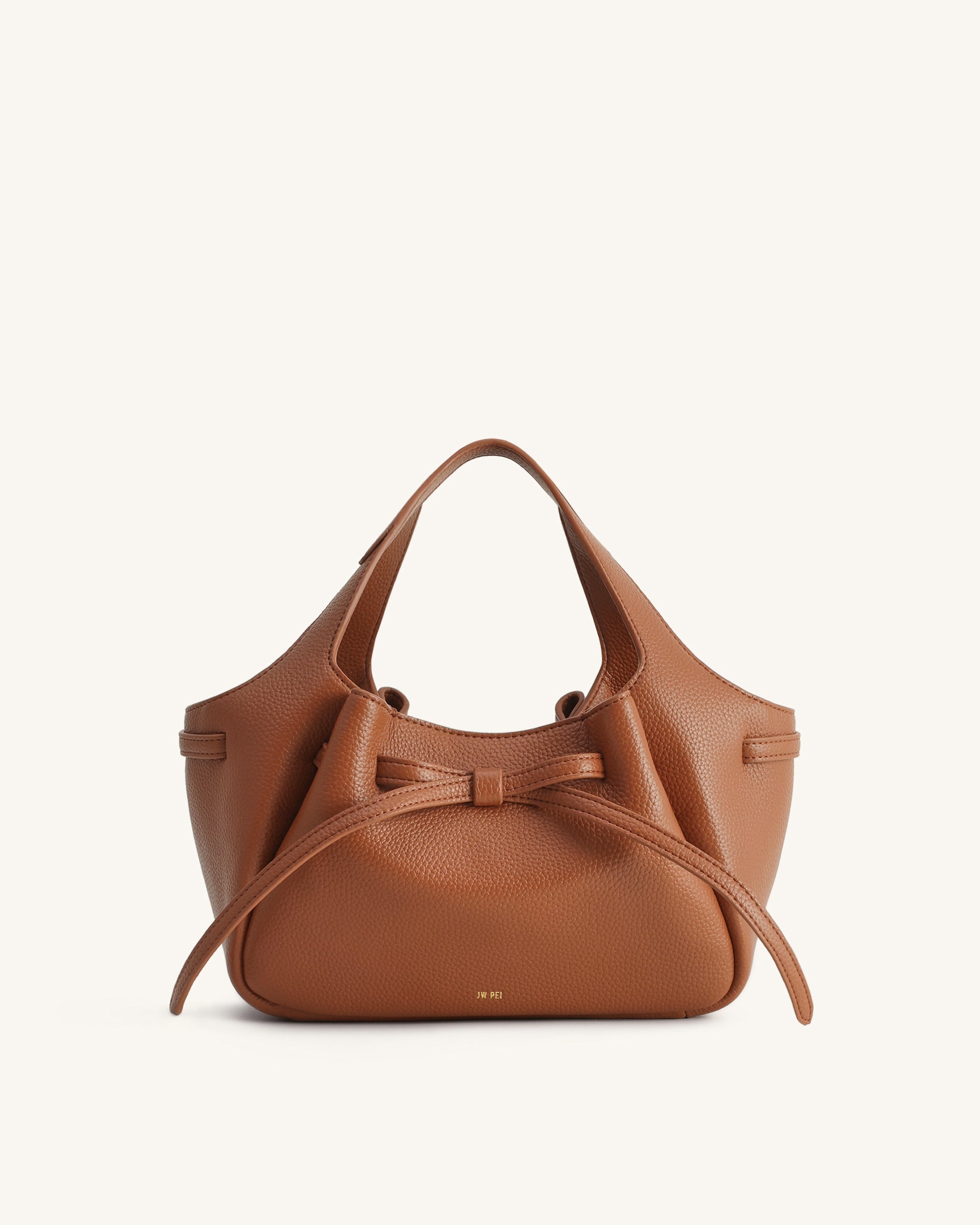 Jw Pei Mabel Soft Bow Tote Bag Caramel Brown