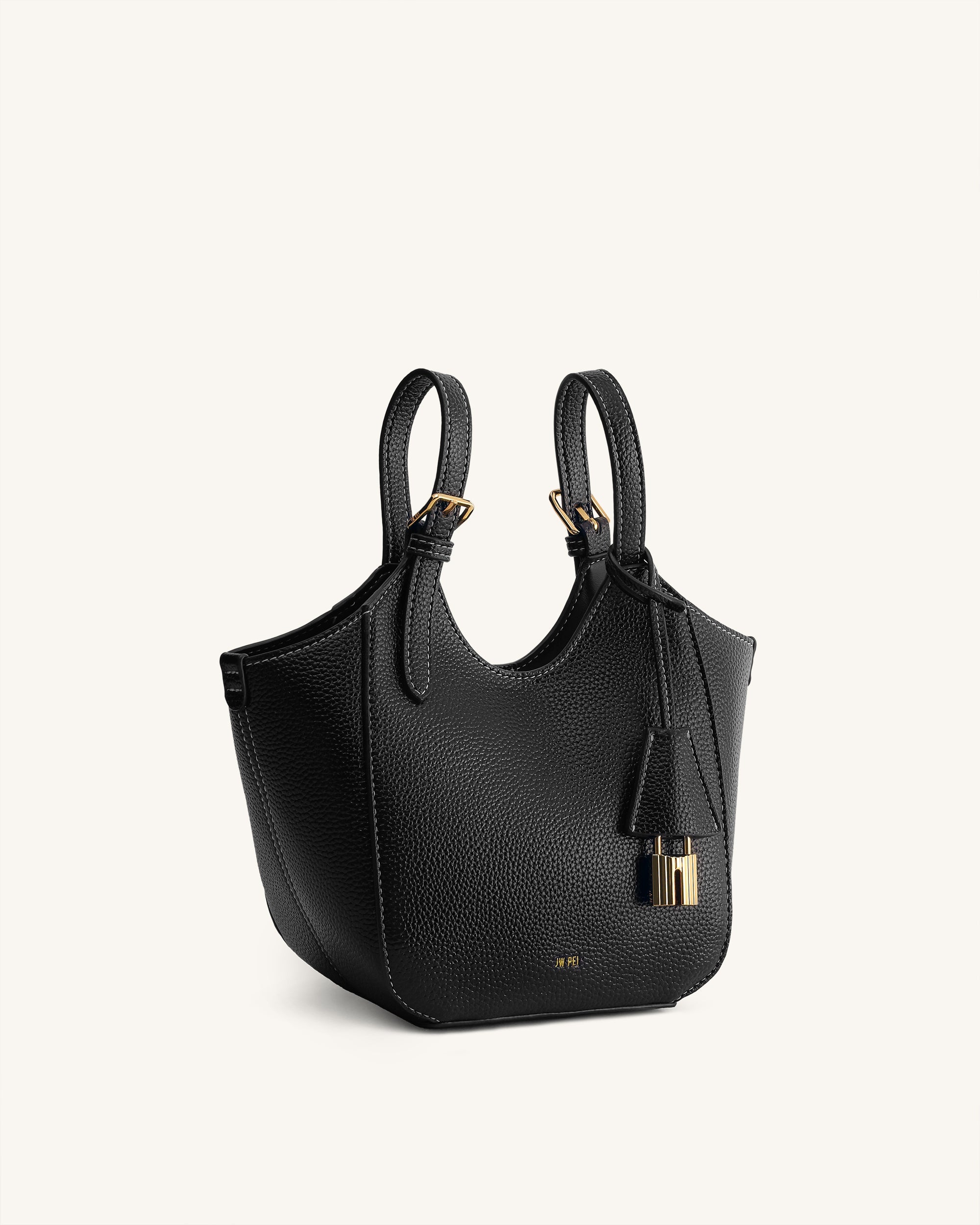 Jw Pei Ines Padlock Tote Bag Black