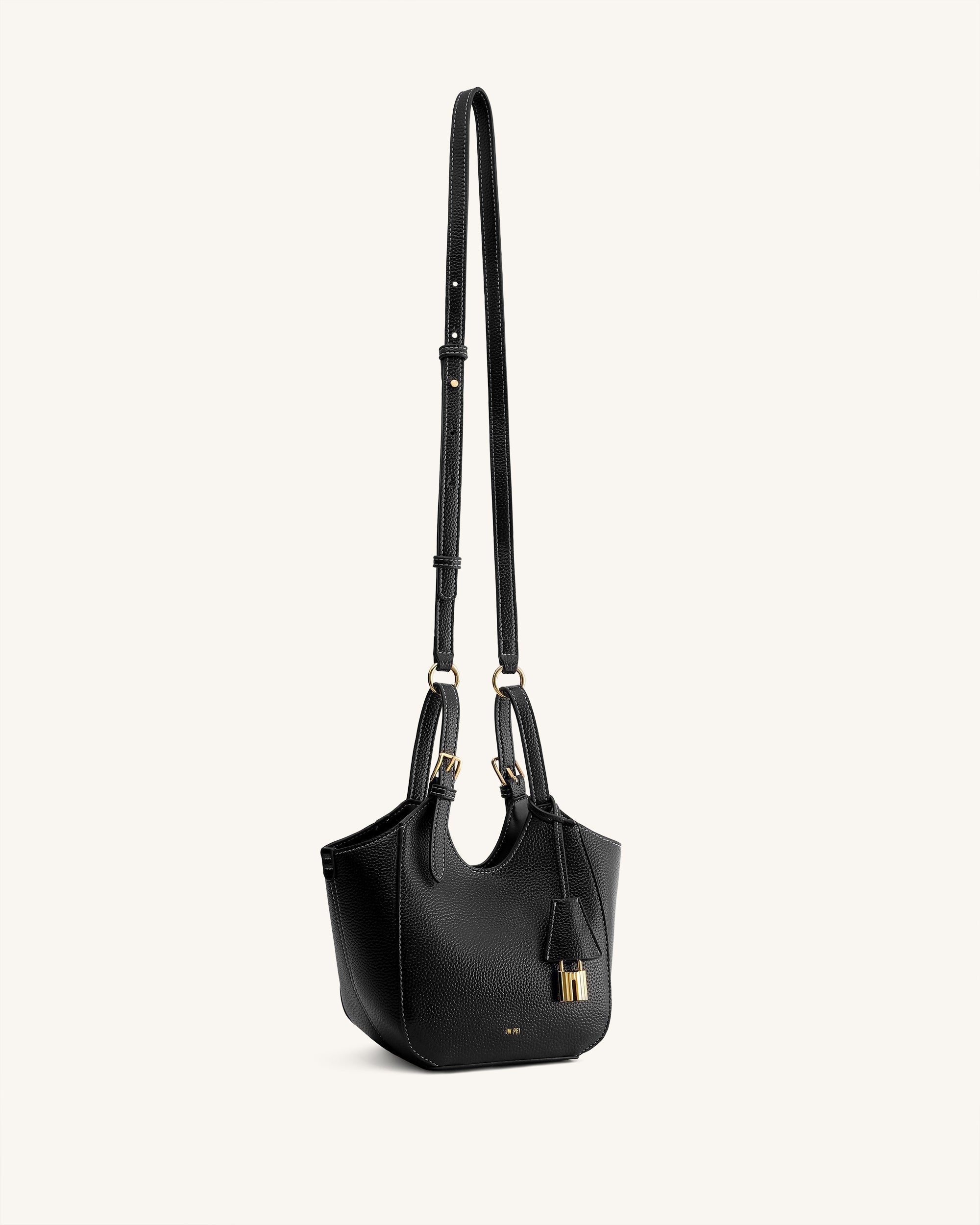 Jw Pei Ines Padlock Tote Bag Black