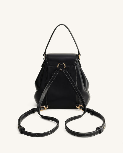 Jw Pei Harper Buckle Pocket Backpack Black