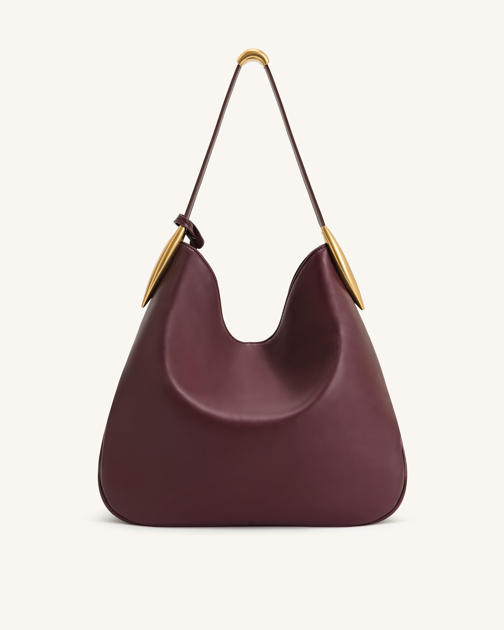 Jw Pei Nina Metal Charm Hobo Bag Burgundy