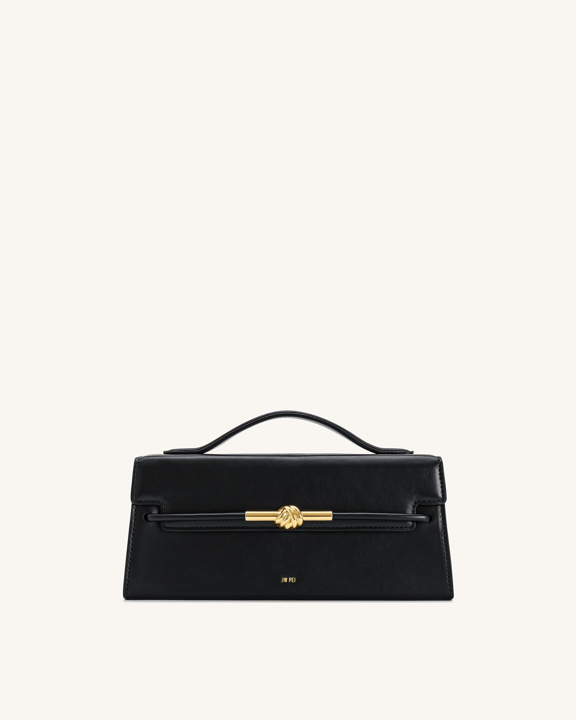 Jw Pei Lena Metal Rope Knot Top Handle Bag Black