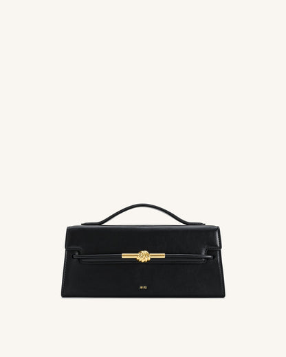 Jw Pei Lena Metal Rope Knot Top Handle Bag Black
