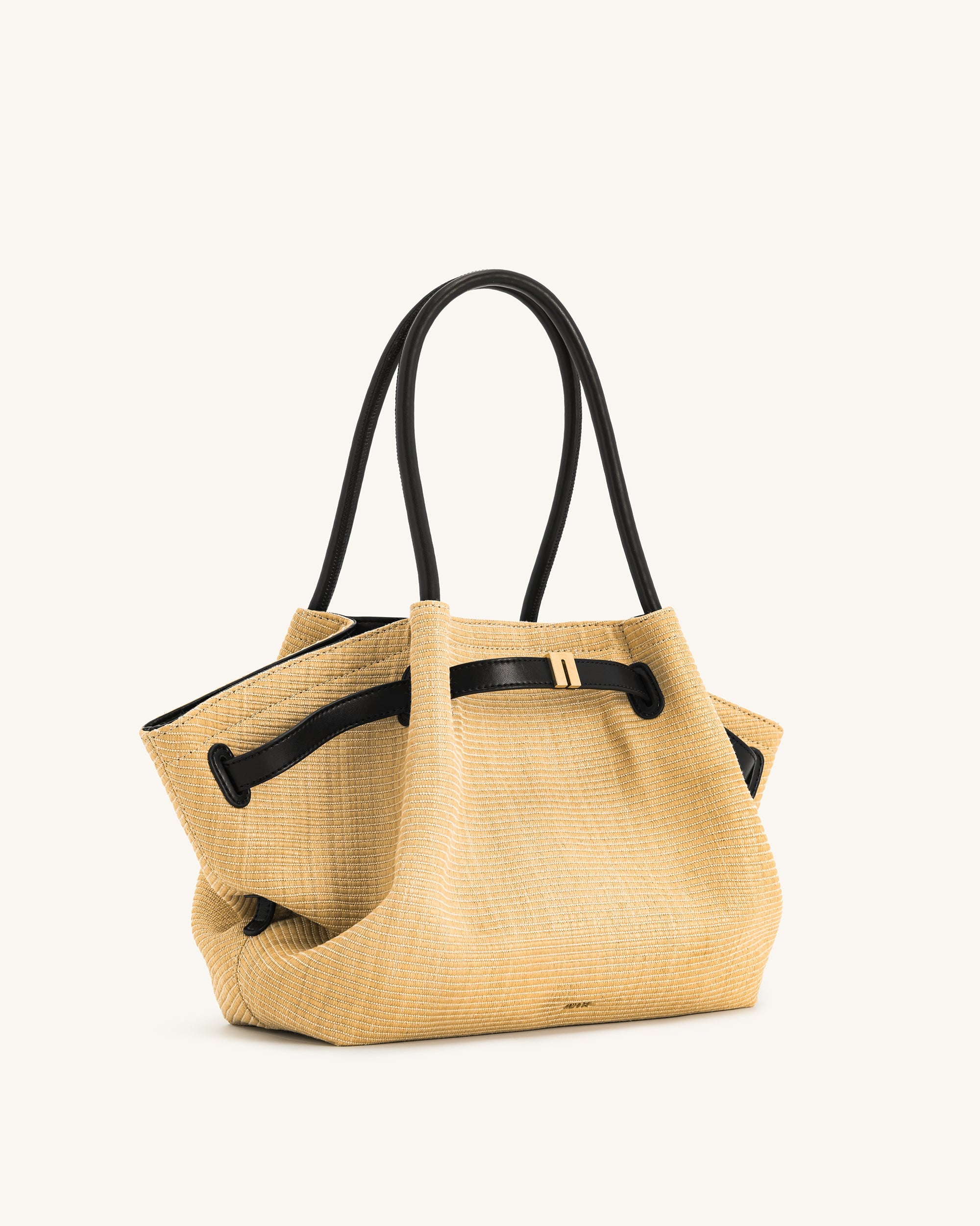 Jw Pei Hana Medium Faux Straw Tote Bag Brown Straw