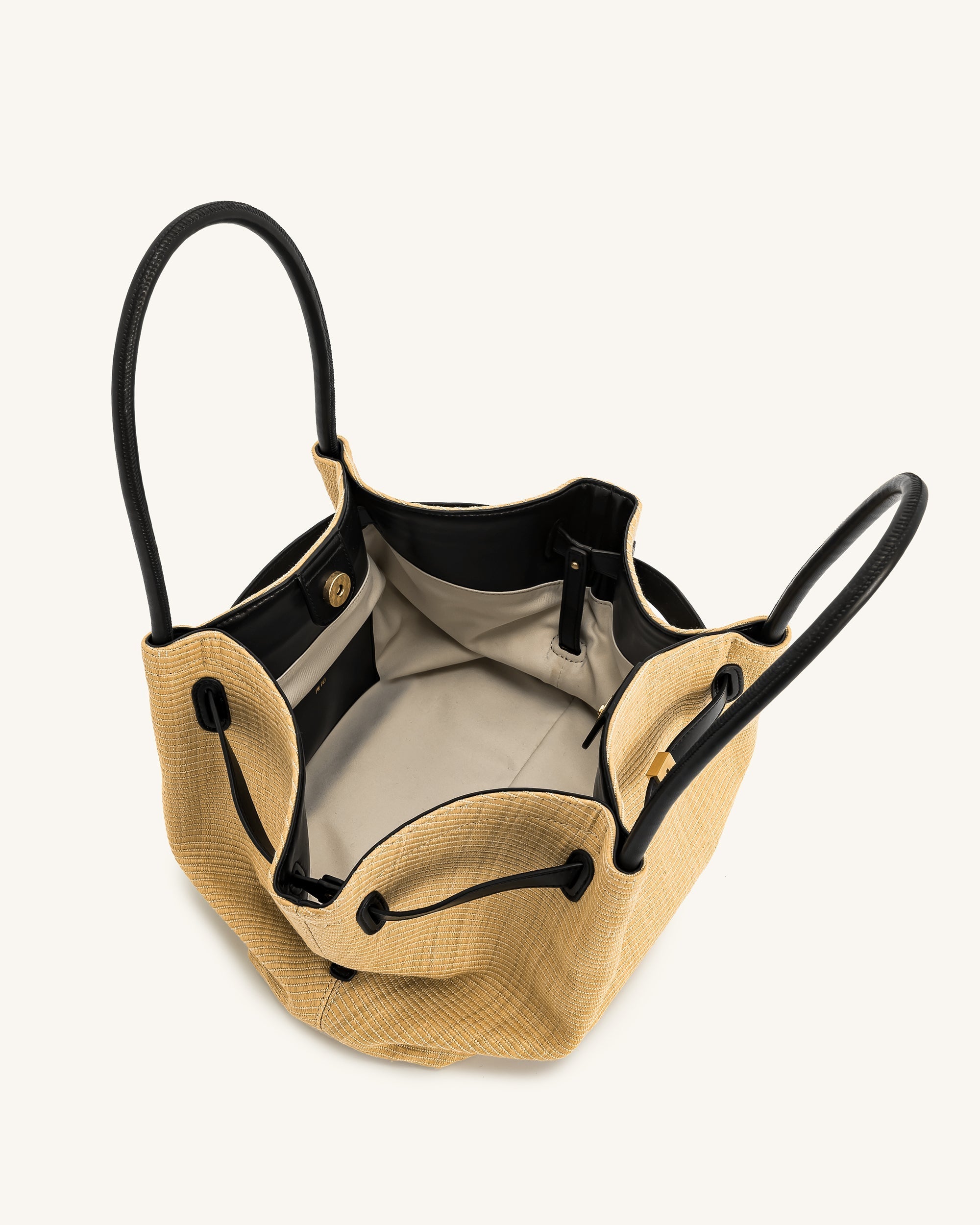 Jw Pei Hana Medium Faux Straw Tote Bag Brown Straw