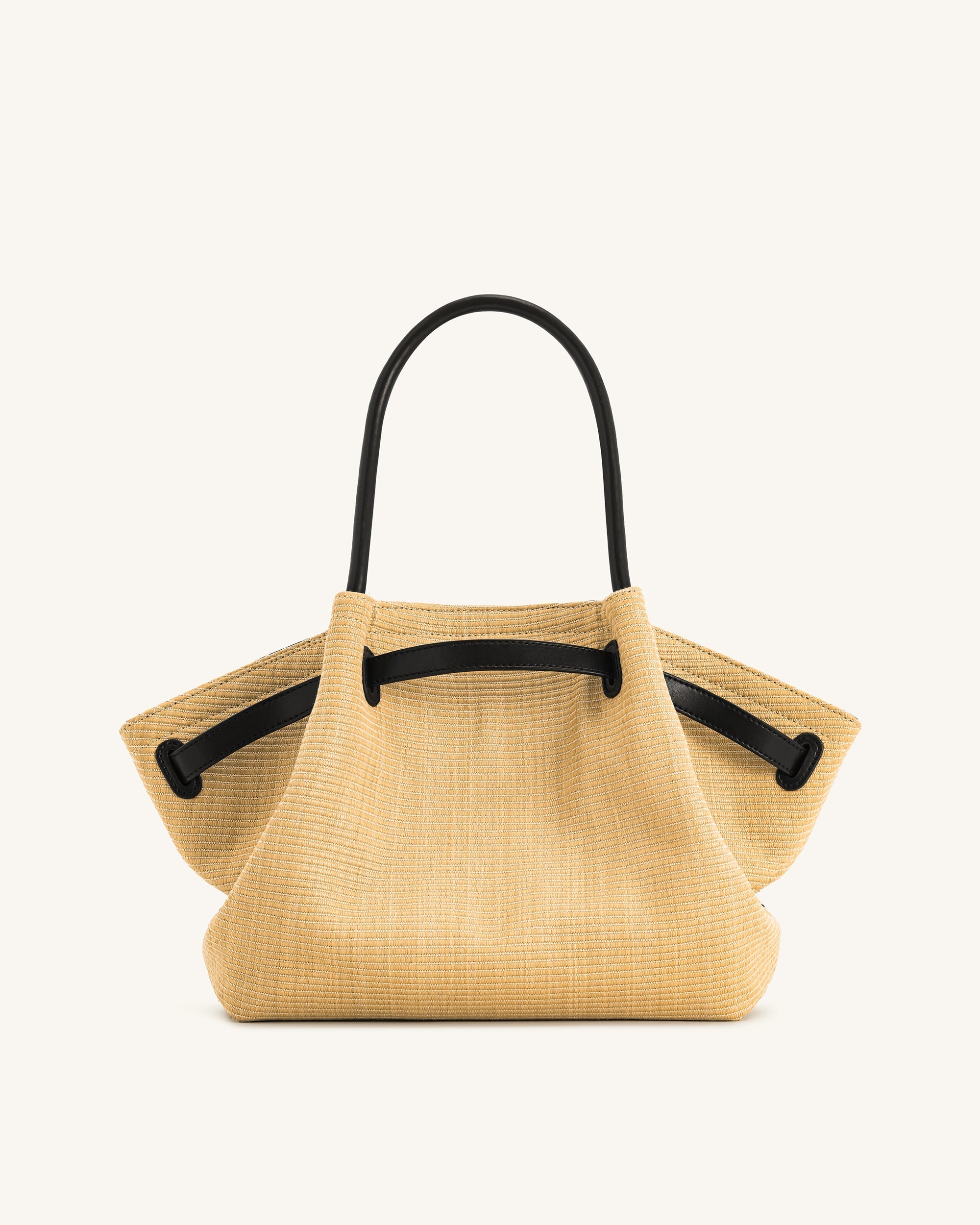 Jw Pei Hana Medium Faux Straw Tote Bag Brown Straw