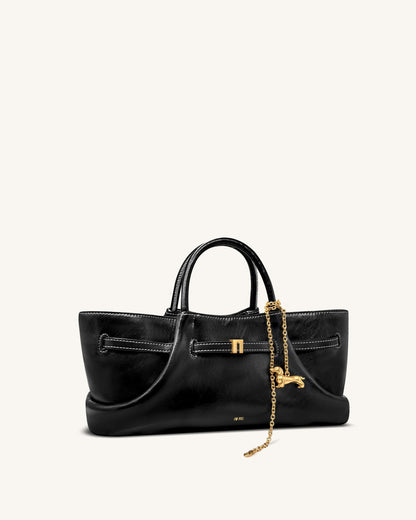 Jw Pei Maeve Dachshund Metal Charm Tote Bag Black