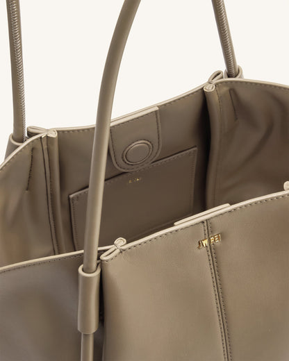 Jw Pei Nala Wide Tote Bag Taupe