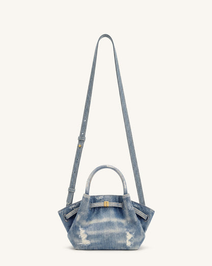 Jw Pei Hana Mini Denim Tote Bag Blue