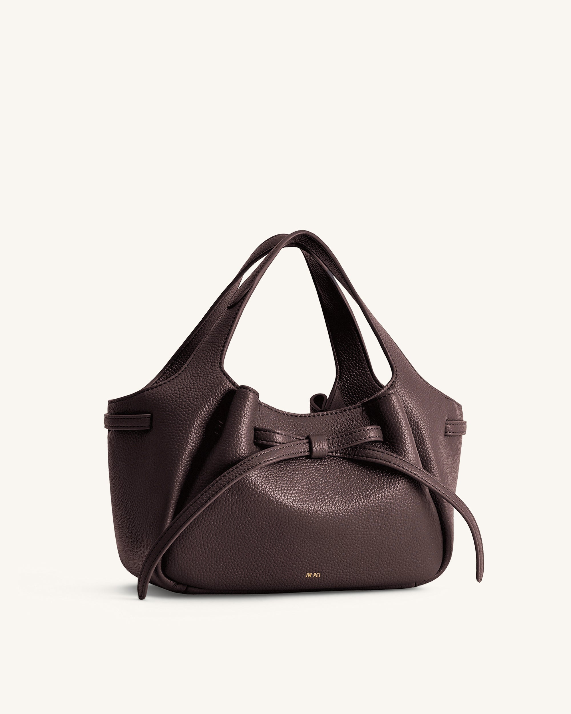 Jw Pei Mabel Soft Bow Tote Bag Dark Brown