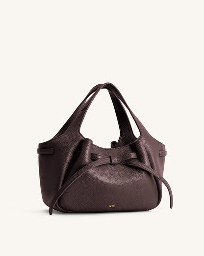 Jw Pei Mabel Soft Bow Tote Bag Dark Brown
