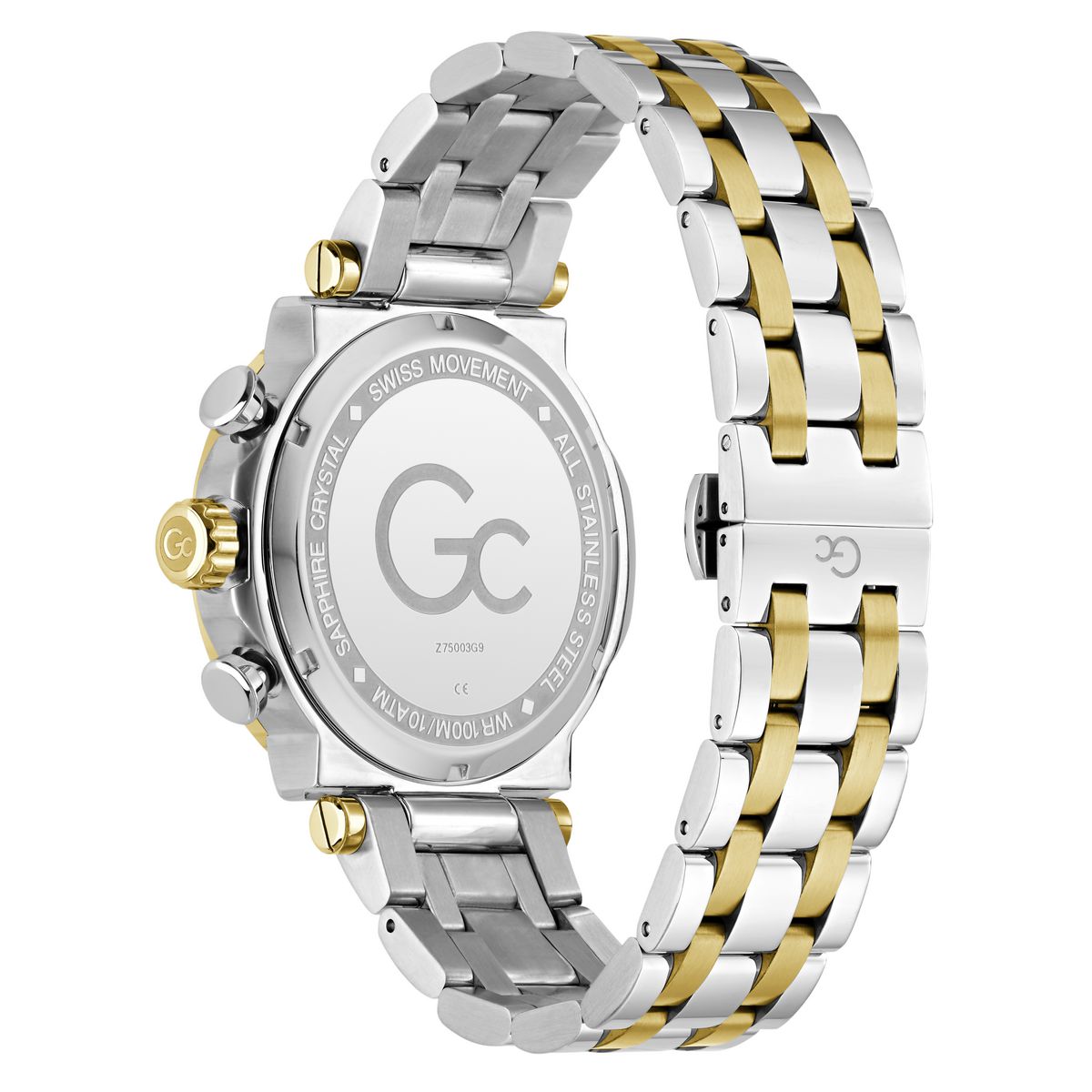 Gc Round 44mm Green Dial Analog Men Watch - Z75003G9