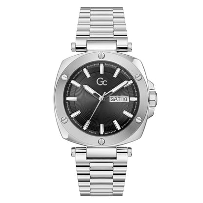 Gc Square 44mm Black Dial Analog Men Watch - Z78001G2