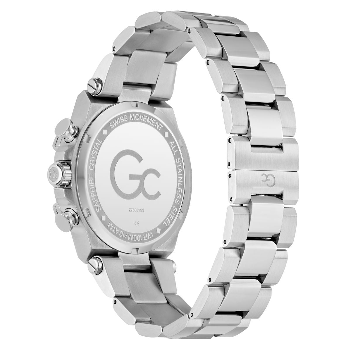 Gc Round 44mm Black Dial Analog Men Watch - Z76001G2