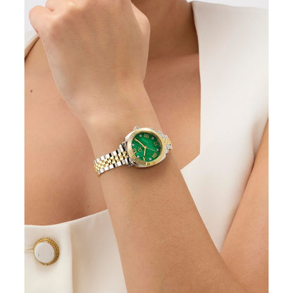 Gc Square 28mm Green Dial Analog Women Watch - Z73003L9