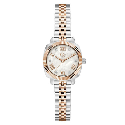 Gc Square 28mm White Dial Analog Women Watch - Z73002L1