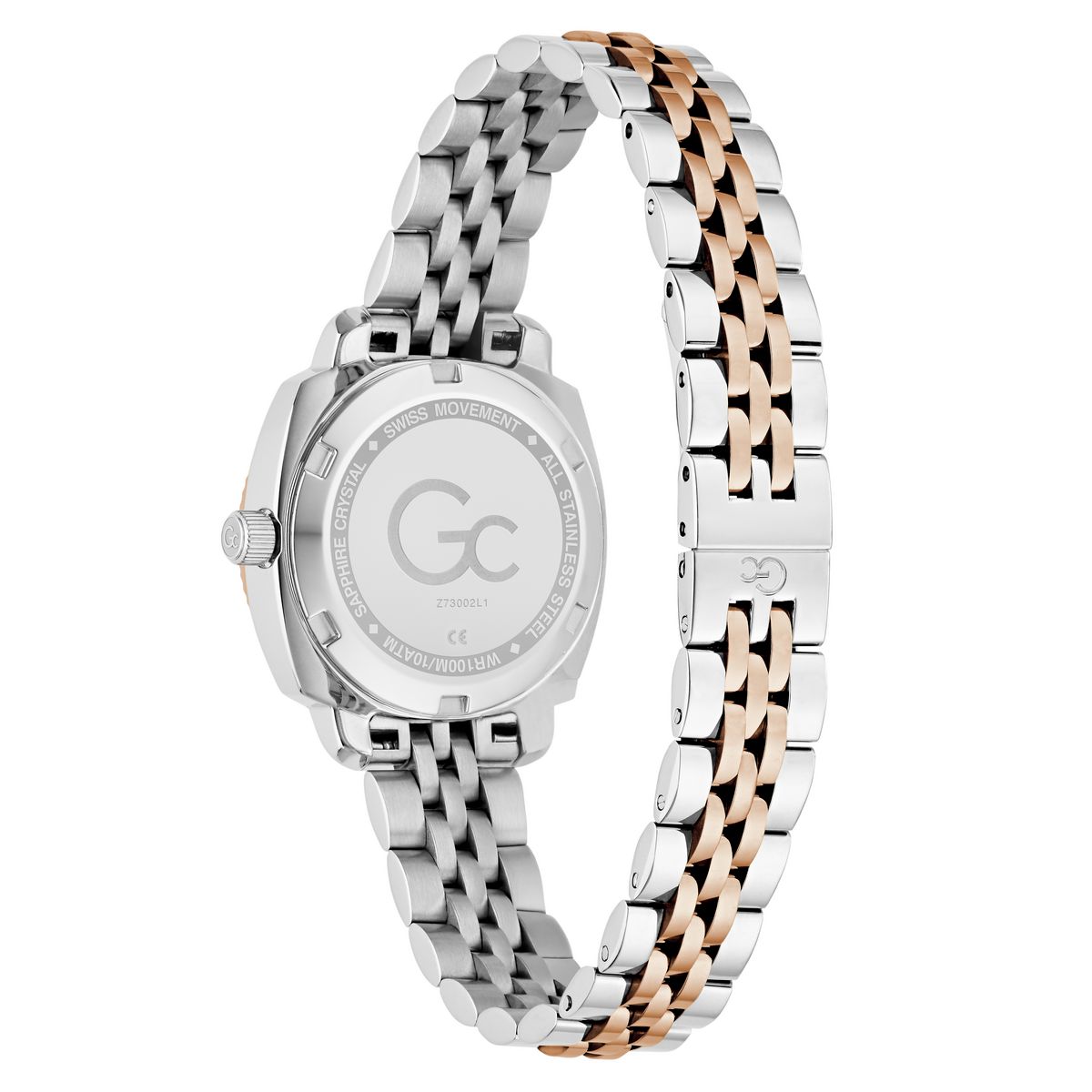 Gc Square 28mm White Dial Analog Women Watch - Z73002L1