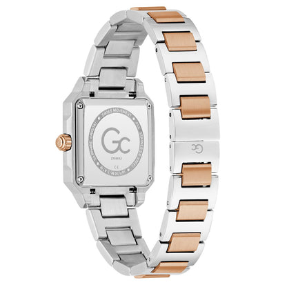 Gc Square 32mm White Dial Analog Women Watch - Z72001L1